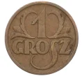 Монета 1 грош 1937 года Польша (Артикул K12-21031)
