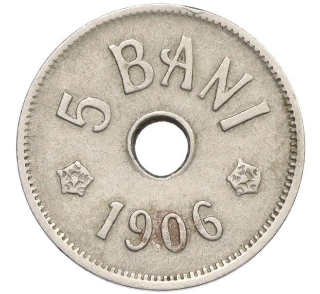 Монета 5 бани 1906 года Румыния (Артикул K12-21054)