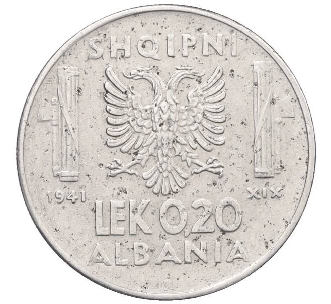 Монета 0.20 лека 1941 года Албания (Артикул K12-21082)