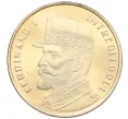 Монета 50 бани 2019 года Румыния «Фердинанд I Объединитель — Король Румынии» (Артикул K12-21110)