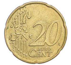 20 евроцентов 2002 года Бельгия