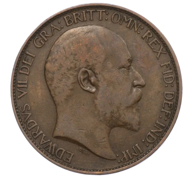 Монета 1/2 пенни 1904 года Великобритания (Артикул K12-21130)