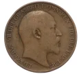 Монета 1/2 пенни 1908 года Великобритания (Артикул K12-21138)