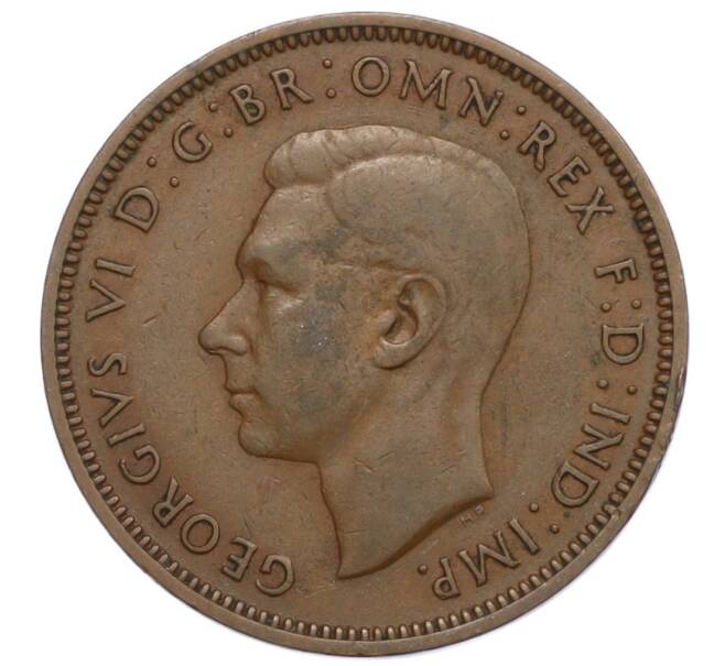 Монета 1/2 пенни 1941 года Великобритания (Артикул K12-21215)