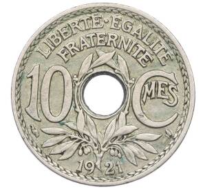 10 сантимов 1921 года Франция