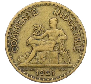 1 франк 1921 года Франция