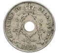 Монета 25 сантимов 1921 года Бельгия — текст на французском (BELGIQUE) (Артикул K27-85997)