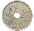 Монета 25 сантимов 1923 года Бельгия — текст на французском (BELGIQUE) (Артикул K27-85999)