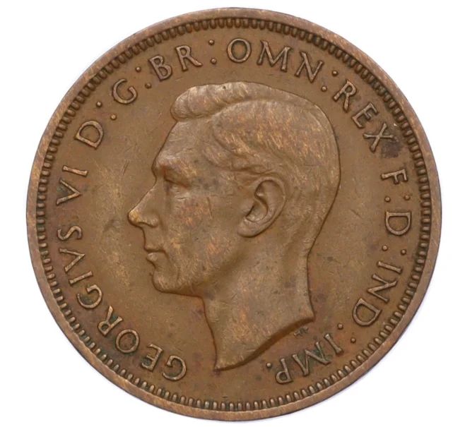 Монета 1/2 пенни 1948 года Великобритания (Артикул K12-21297)
