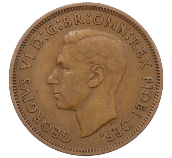 Монета 1/2 пенни 1949 года Великобритания (Артикул K12-21301)