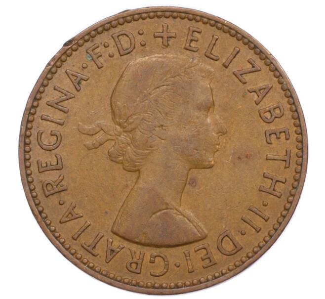 Монета 1/2 пенни 1959 года Великобритания (Артикул K12-21304)