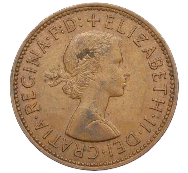 Монета 1/2 пенни 1966 года Великобритания (Артикул K12-21310)