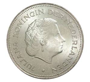 10 гульденов 1970 года Нидерланды «225 лет освобождения от фашистских захватчиков» — Фото №2