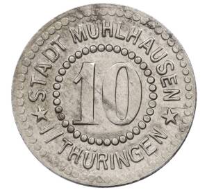 10 пфеннигов 1917 года Германия — город Мюльхаузен (Нотгельд) — Фото №2