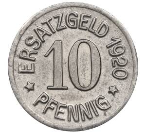 10 пфеннигов 1920 года Германия — город Цайц (Нотгельд) — Фото №2