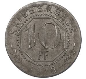 10 пфеннигов 1918 года Германия — город Вельцхайм (Нотгельд) — Фото №2