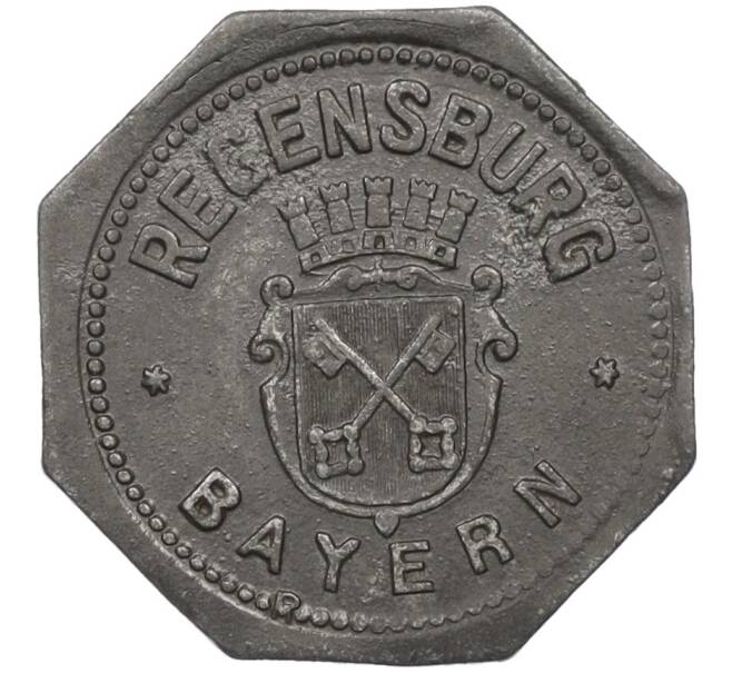 Монета 10 пфеннигов 1917 года Германия — город Регенсбург (Нотгельд) (Артикул K12-21566)