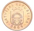 Монета 2 сантима 2009 года Латвия (Артикул K12-21466)