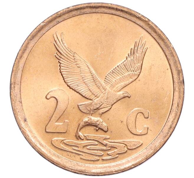 Монета 2 цента 1997 года ЮАР (Артикул K12-21474)