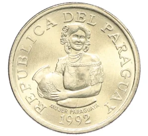 5 гуарани 1992 года Парагвай