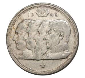 100 франков 1949 года Бельгия — Надпись на фламандском (BELGIE) — Фото №1