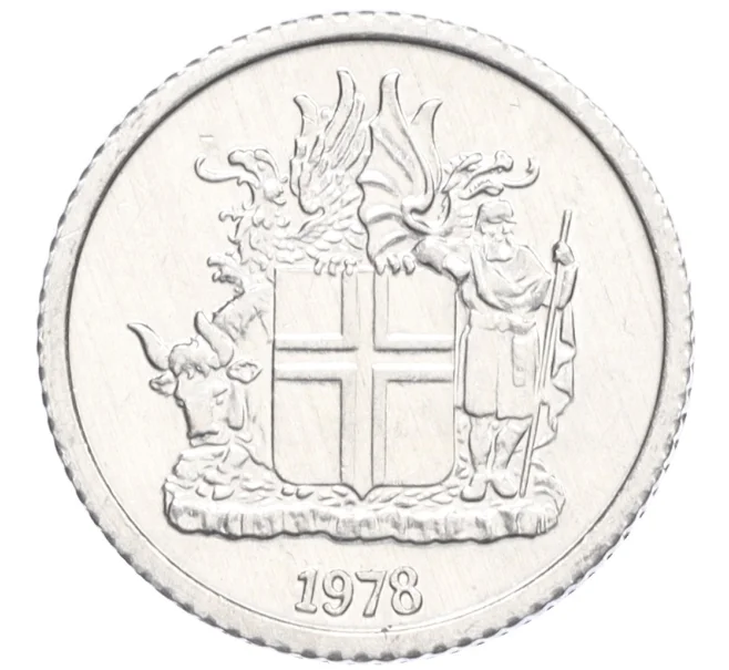 Монета 1 крона 1978 года Исландия (Артикул K12-21513)