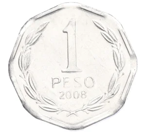 1 песо 2008 года Чили