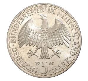 5 марок 1967 года Германия «Вильгельм и Александр фон Гумбольдт» — Фото №2