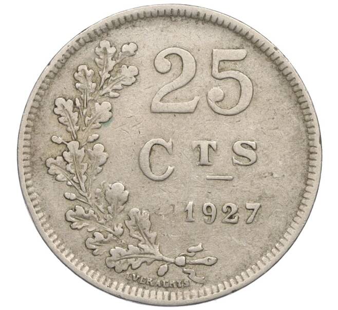 Монета 25 сантимов 1927 года Люксембург (Артикул K12-21606)