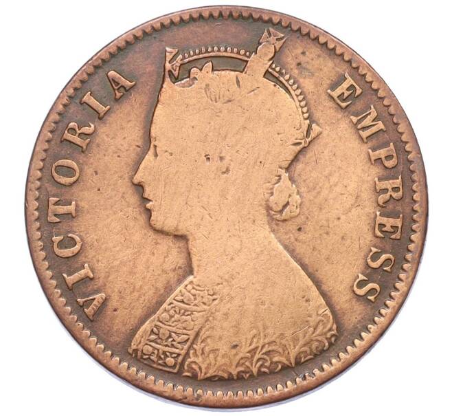 Монета 1/4 анны 1887 года Британская Индия (Артикул K12-21621)
