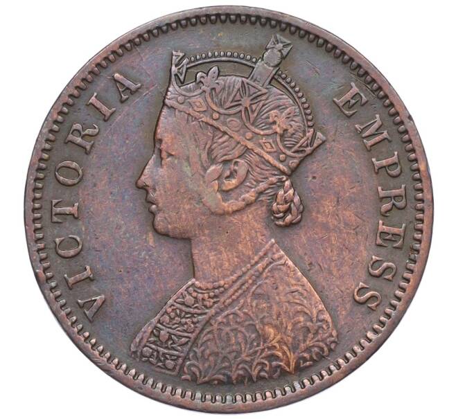 Монета 1/4 анны 1887 года Британская Индия (Артикул: K12-21622) — Фото №2