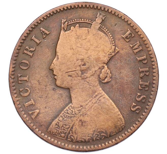 Монета 1/4 анны 1892 года Британская Индия (Артикул K12-21629)
