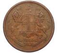 Монета 1/2 анны 1845 года Британская Ост-Индская компания (Артикул K12-21664)