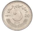 Монета 20 рупий 2011 года Пакистан «60 лет Пакистано-Китайской дружбе» (Артикул K12-21352)