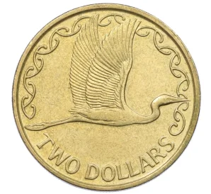 2 доллара 1990 года Новая Зеландия