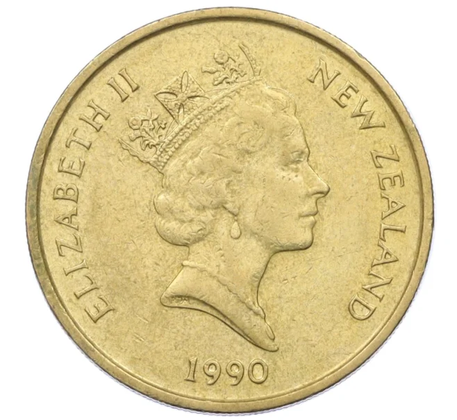Монета 2 доллара 1990 года Новая Зеландия (Артикул K12-21366)