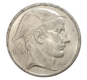 50 франков 1951 года Бельгия — надпись на французском (BELGQUE) — Фото №1