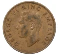 Монета 1/2 пенни 1942 года Новая Зеландия (Артикул K12-21367)