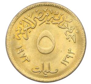 5 миллим 1973 года Египет