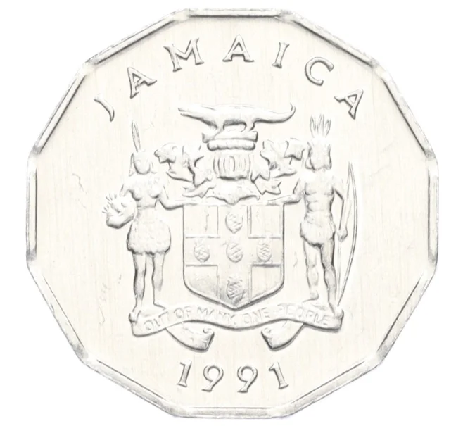 Монета 1 цент 1991 года Ямайка (Артикул K12-21717)