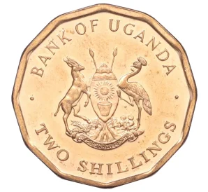 2 шиллинга 1987 года Уганда
