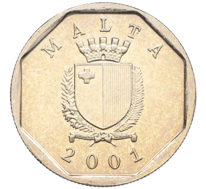Монета 5 центов 2001 года Мальта (Артикул K12-21741)