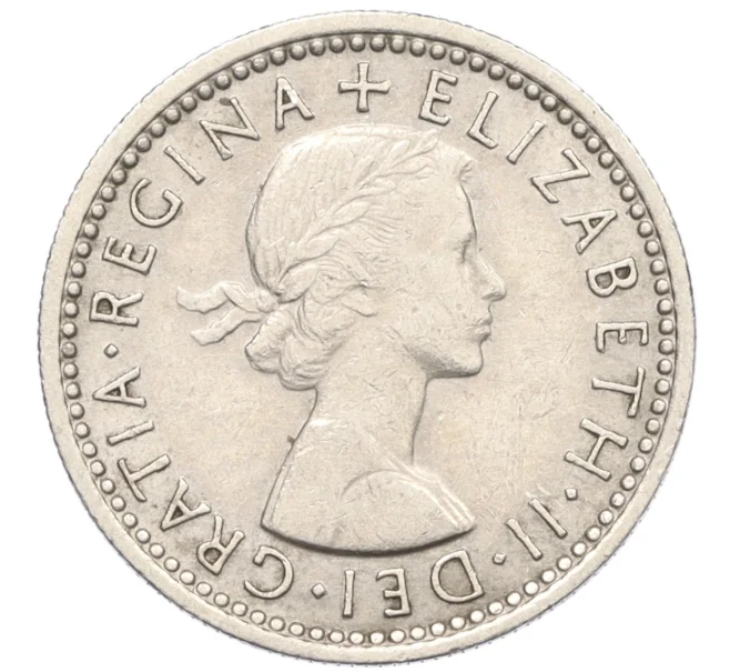 Монета 6 пенсов 1963 года Великобритания (Артикул K12-21971)