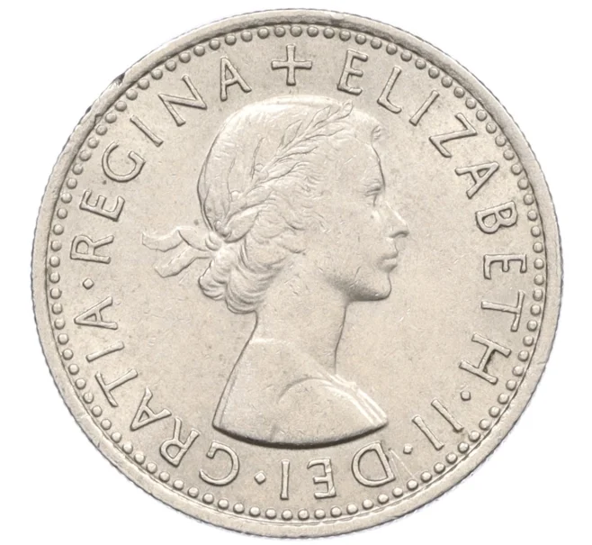 Монета 6 пенсов 1966 года Великобритания (Артикул K12-21981)