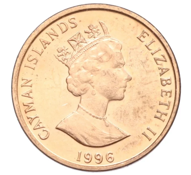 Монета 1 цент 1996 года Каймановы острова (Артикул K12-22002)