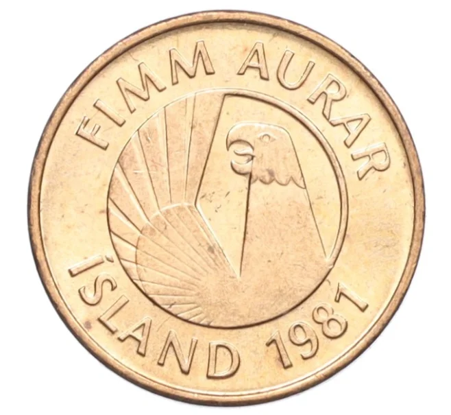Монета 5 эйре 1981 года Исландия (Артикул K12-22007)