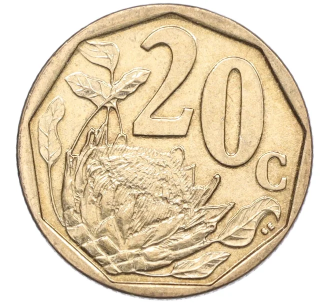 Монета 20 центов 2009 года ЮАР (Артикул K12-22019)