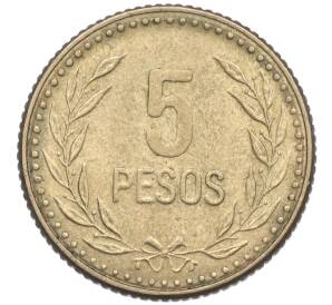 5 песо 1990 года Колумбия
