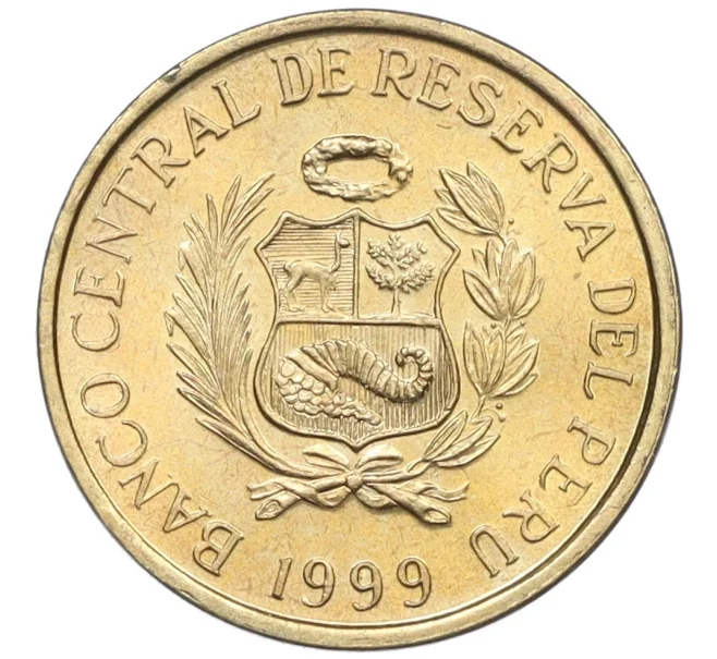 Монета 1 сентимо 1999 года Перу (Артикул K12-22026)