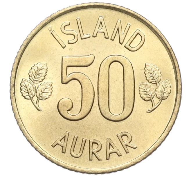 Монета 50 эйре 1974 года Исландия (Артикул K12-22029)